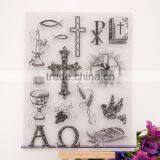 Decorative Carton Religion Rubber Stamp