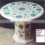 Marble Inlay Table thumbnail-1