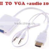 HDMI to VGA Converter, Containing Audio Support Audio Output Line 1080P thumbnail-1