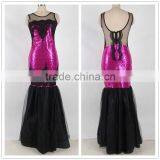 Factory Directly Mature Women Party Wear Sexy Floor Touching Evening Dress thumbnail-1