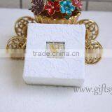 Customized High Quality Paper Wedding Jewelry Ring Box Handmade With Beaded Name Plate of K thumbnail-3