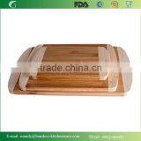 Premium Bamboo 2-Tone Cutting Board and Butcher Block - 3 Pack thumbnail-2
