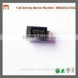 1.0 Ampere Schotty Barrier Rectifier SS110 SMA DO-214AC