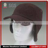 Winter Baseball Cap With Fleece and Ear Muff