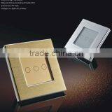 Black/golden/silver Aluminum Touch Screen Wall Electric Switch