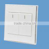 Wenzhou 2016 Newest uk Design 2 Gang 1 Way/2 Way Electrical Wall Switch
