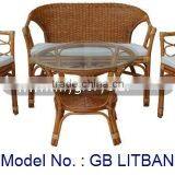 Country Style Indoor Rattan Furniture With Antique Look And High Quality Living Room Set For Household Furnishing