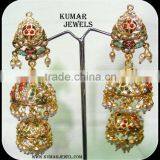 JADAU COLORFUL JHUMKIS. thumbnail-1