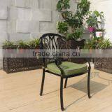 2016 Hot Selling All Weather Elegant Modern Patio Cast Aluminum Outdoor Table With Cushion thumbnail-4
