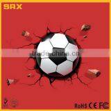 NOVELTY WHITE LIGHT-CONTROLLED 3D DIY FOOTBALL LED NIGHT LIGHT FACTORY thumbnail-2