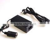 12V DC Cigarette Lighter Adapter 12v5a ac dc Adapter With Wires Cable