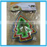 Plastic Cookie Cutters 5-pcs Cookie Cutter Set Non-stick Christmas Tree Fondant Decoration Molds thumbnail-1