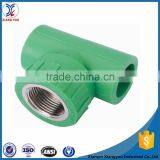 Pipe Fitting Ppr Female Tee With Copper Thread