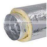 Hydroponics Acoustic Insulated Flexible Duct With Aluminum Foil Yellow Fiberglass for Greenhouse Air Ducting Ventilation System thumbnail-2