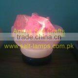 Fire Bowl Salt Lamp/ Crafted Salt Lamp/ Himalayan Salt Lamps/ Salt Lamp With Chunks thumbnail-1