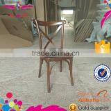 Sale Stackable Wooden Cross Back Dinning Chair thumbnail-1