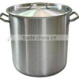 Large Stainless Steel Commercial Cooking Pot thumbnail-1