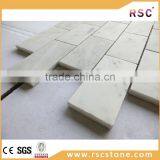 Subway Bianco White Carrara Marble Mosaic Tile thumbnail-1