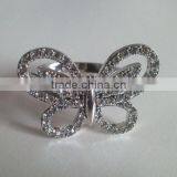 Jewelled Metal Alloy Butterfly Napkin Ring thumbnail-3