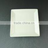 Wholesale Ceramic White Dinner Square Plate, Cheap Porcelain Plate in Stock thumbnail-1