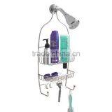 Over The Showerhead 2 Tier Deluxe Bathroom Shampoo Storage Rack thumbnail-1