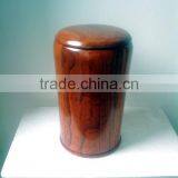 2015 Cheap Classical Round Wooden Crematoin Urn With Lid for Ashes thumbnail-1
