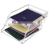Custom Clear Acrylic Lucite Plexiglass 1 2 3 4 5 Tier Document Letter Tray thumbnail-1