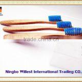 Blue Bristle Bamboo Toothbrush With Customize Logo thumbnail-1