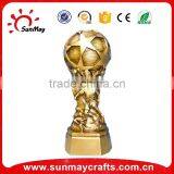 2016 Hot Sale Products Cheap Polyresin World Cup Trophy Customized Trophy thumbnail-2
