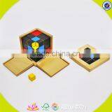 2017 New Design Educational Blocks Wooden Montessori Baby Toys W12F015 thumbnail-6