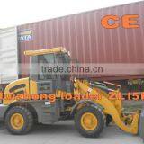 1.5t mini wheel loader ZL15F with EuroIII engine and CE