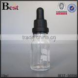 15ml30ml Cosmetic Glass Bottle With Dropper Perfume Child Proof Cap Cosmetic Glass Bottle With Dropper Screen Printing Wholesale thumbnail-3