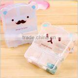 Custom Cartoon 6 Compartment Medicine Storage Case PP Plastic Pill Box Supplier in China,custom Made Plastic Pill Box Supplier thumbnail-1