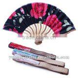 New Flower Style Bamboo Crafts Hand Fan thumbnail-1