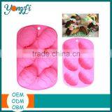 6 Cup Silicone Cake Baking Mold Microwave Safe Silicone Egg Pan thumbnail-1