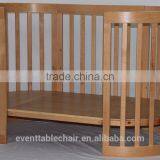 Popular Hot Sell New Zealand Pine Solid Wood Luxury Baby Bed Baby Crib thumbnail-5