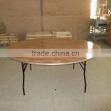 Used Plywood Banquet Round Folding Tables For Sale thumbnail-3