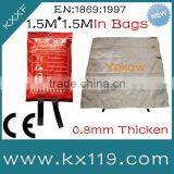 100%Fiberglass Fireproof Blanket High Temperature Insulation 1.5M*1.5M in Soft Bags thumbnail-1