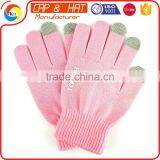 Factory Outlet Acrylic Knitted Winter Touchscreen Gloves All Color Custom thumbnail-3