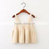 Wholesale Child Knit Pattern Kids Sleeveless Cotton Vest the Spaghetti Straps Sweater Dress thumbnail-5