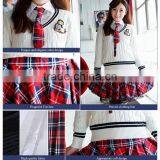 2016 Girls Sweater And Short Skirt For High School Uniform Designs thumbnail-6