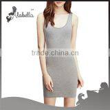 2015 Hot Selling Fitness &yoga Wear Tank Dress of Stretch-Knit Bodycon thumbnail-1
