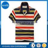 (Supima Polo T Shirt) 2017 Unique Stripe Design Different Styles Embroidery Branded Custom Polo T Shirts For Europe Market thumbnail-2