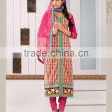 Cotton Jacquard ReadyMade Suits With Designer Embroidery Dupatta thumbnail-1