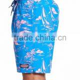 New Design Pattern Custom Print Island Scenic Swim Trunks With Lined Keen Length 100% Polyester Board Shorts thumbnail-3