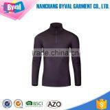 Latest Design Men Sports Jersey Bodybuilding Half Zip Shirt thumbnail-3