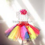Rainbow Tutu Skirts Kids Rainbow Tutu thumbnail-2