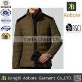 2015 Factory Price Men's Black Sheepskin Leather Jacket Down Jacket Spring Season thumbnail-1