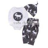 S17552A Children Baby Boy Clothes Set Summer Two Piece Romper Sets thumbnail-1