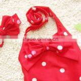 S31333W Kids Branded Swimwear Young Girls Sweet Bowknot Swimwear thumbnail-4